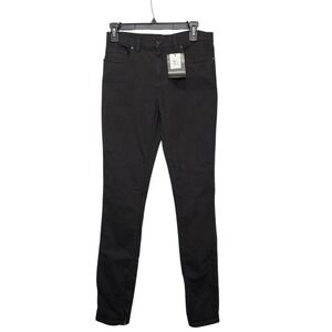 Tom Ford Black Skinny Leg Zipper Detail Jeans Women's Size 28 Made in Italy